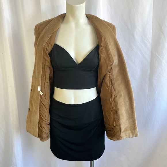 BILL KAISERMAN RAFAEL TAN BLAZER 70s ALPACA BLAZER SOFT SNAP BUTTON ITALY SIZE 8 - Picture 11 of 16